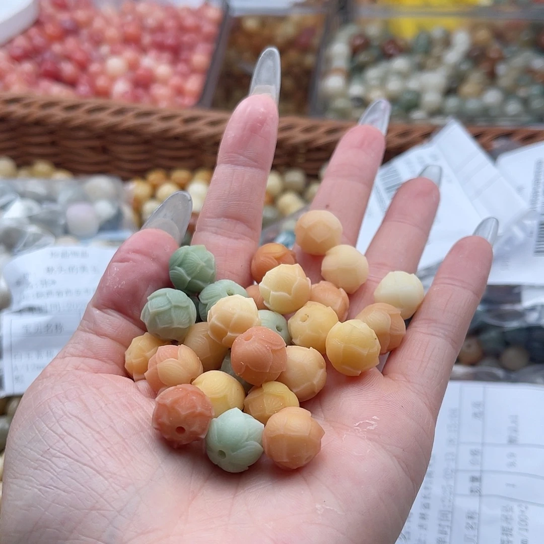 白玉菩提吊坠q12mm/20+2颗