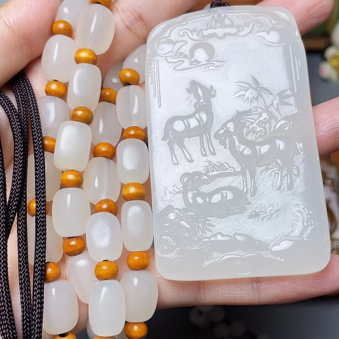 天***工新疆昆仑山脉料生肖羊