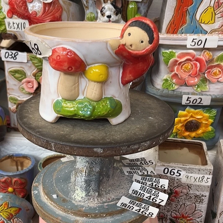 粗陶材质多肉花盆