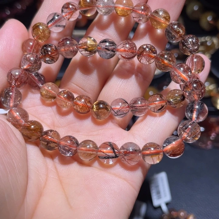 水晶手串未镶嵌发金手链多样性发一