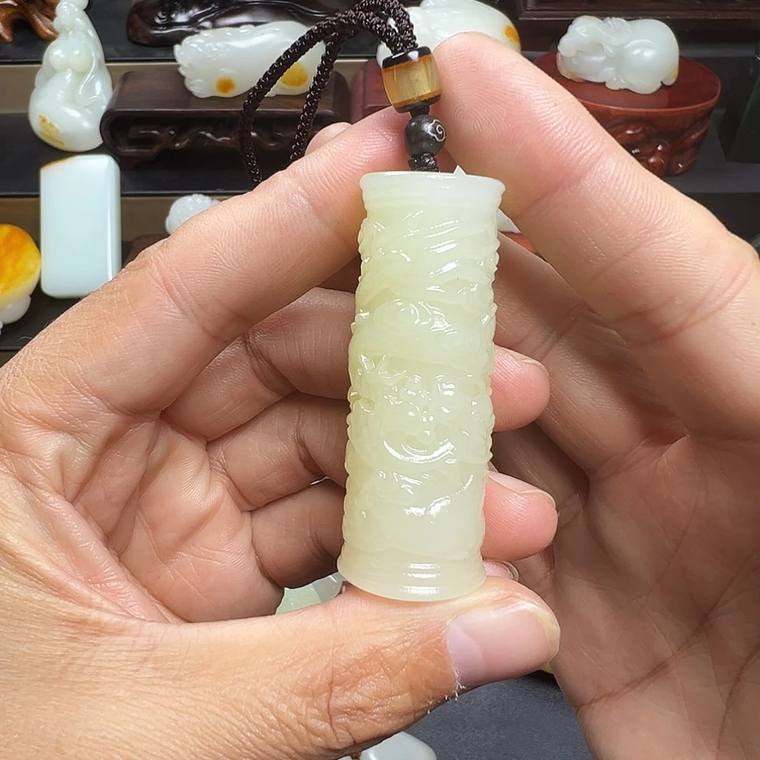 软玉未镶嵌挂件精品