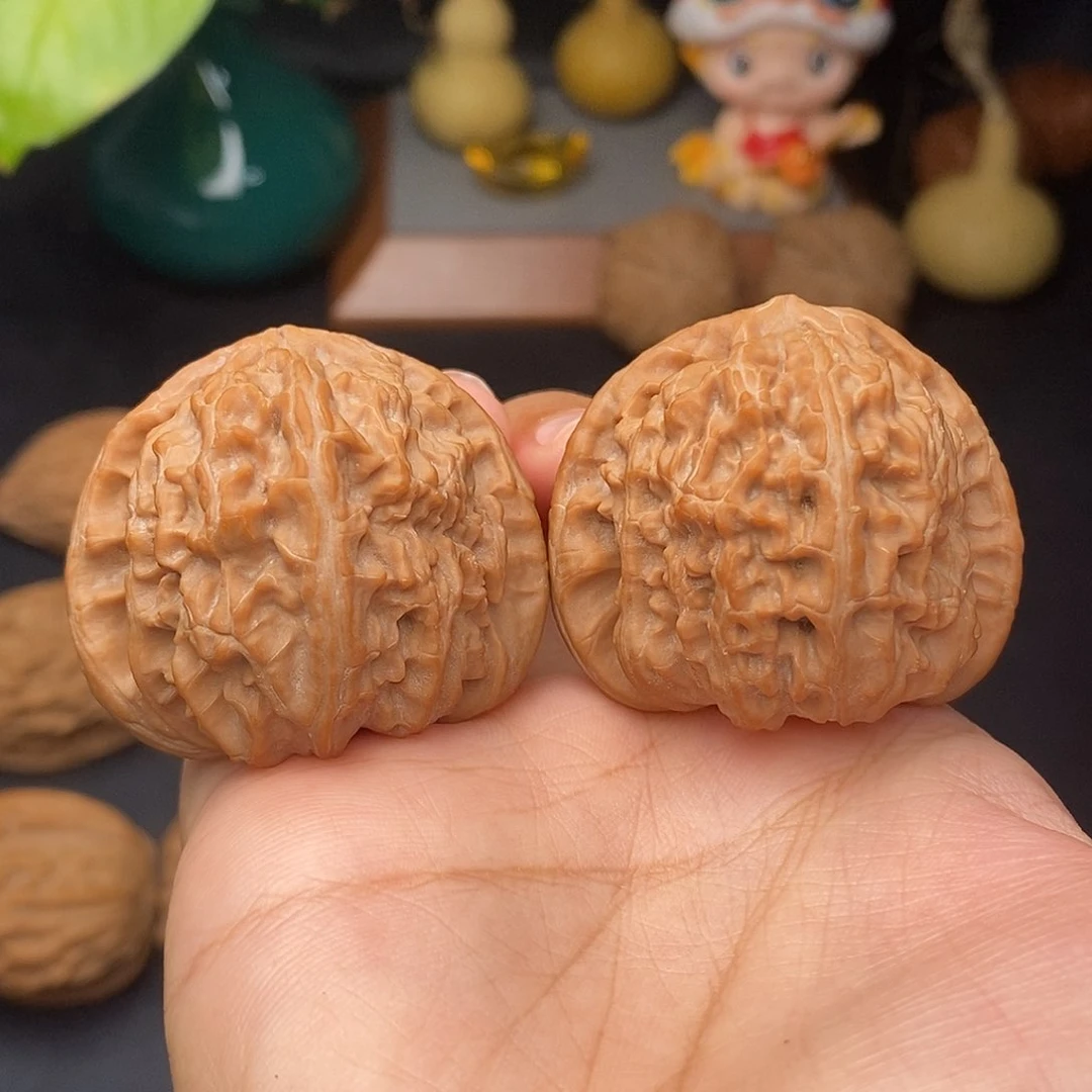 把件文玩核桃白狮子全品