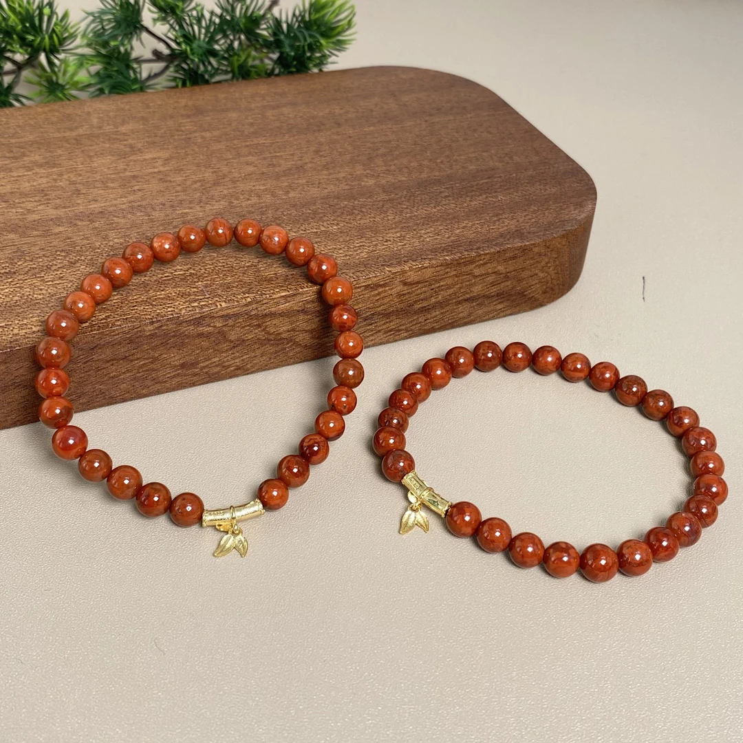 【央网专属】S925南红玛瑙竹节设计款手串CY200A1021（多样性发其一）