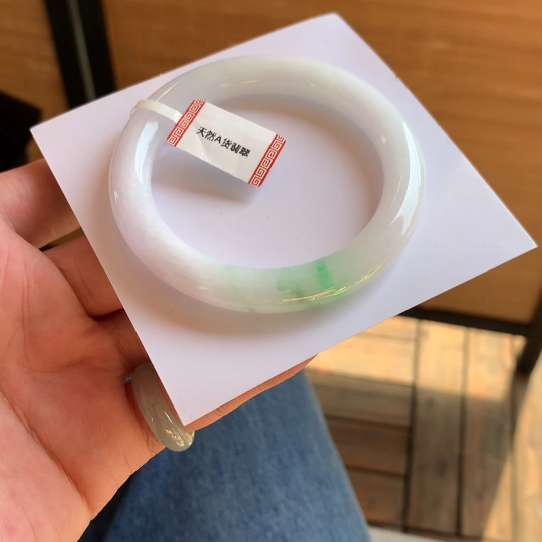 翡翠未镶嵌手镯43号54