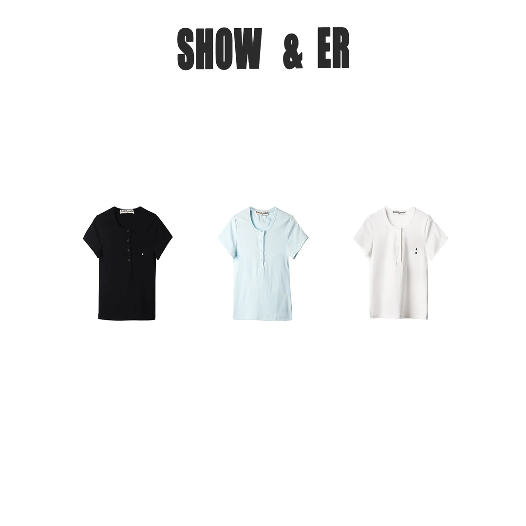 【明星同款】短袖T恤女生极简短袖夏款运动女士女款针织ZZ8616