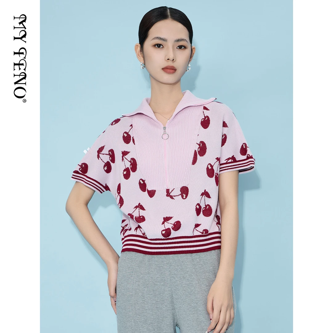 【粉丝专属】【马天奴】短款短袖polo短款时尚针织衫VHS070SWH0