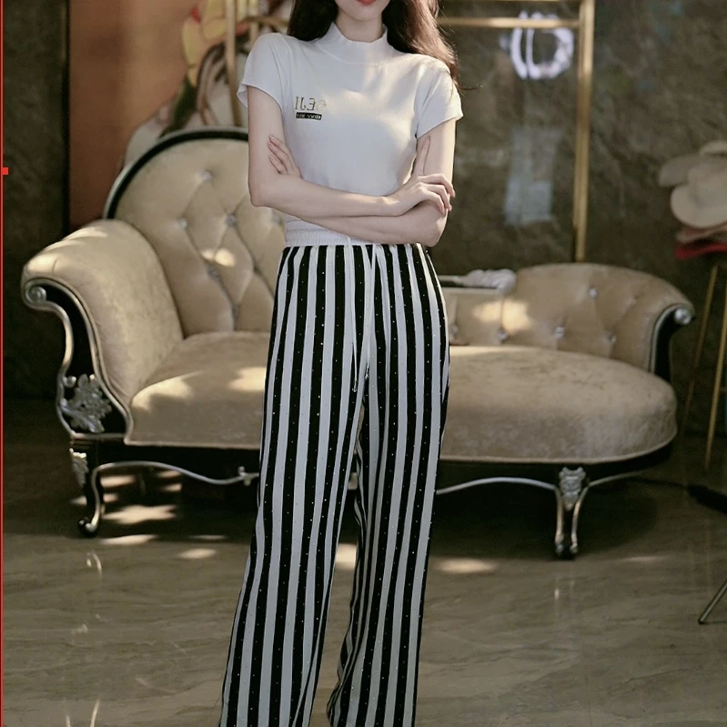 【戴安妮小姐】休闲气质直筒裤