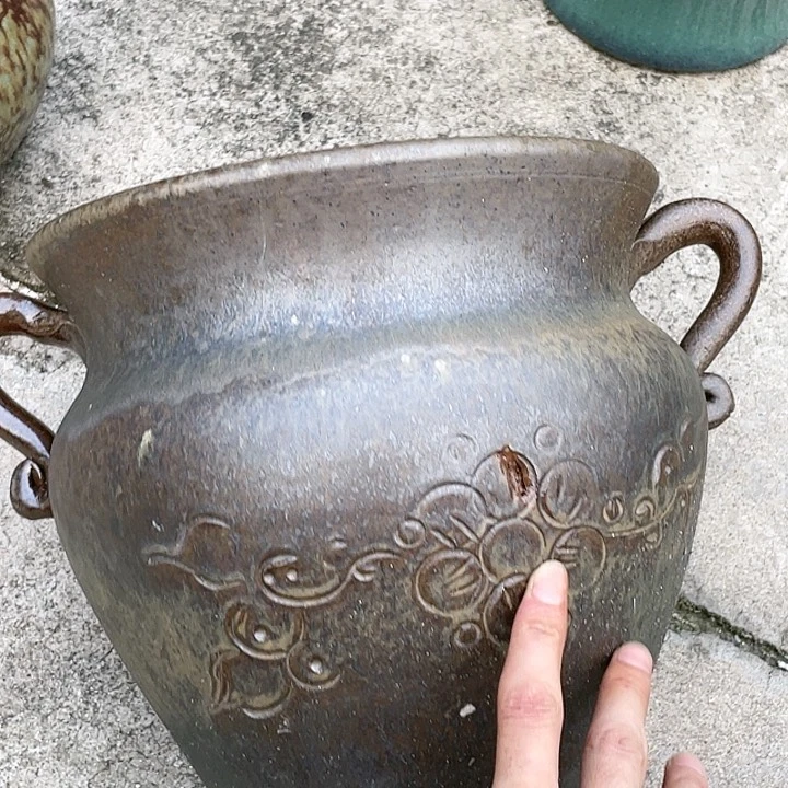 紫砂花盆27,27花盆花盆瑕疵