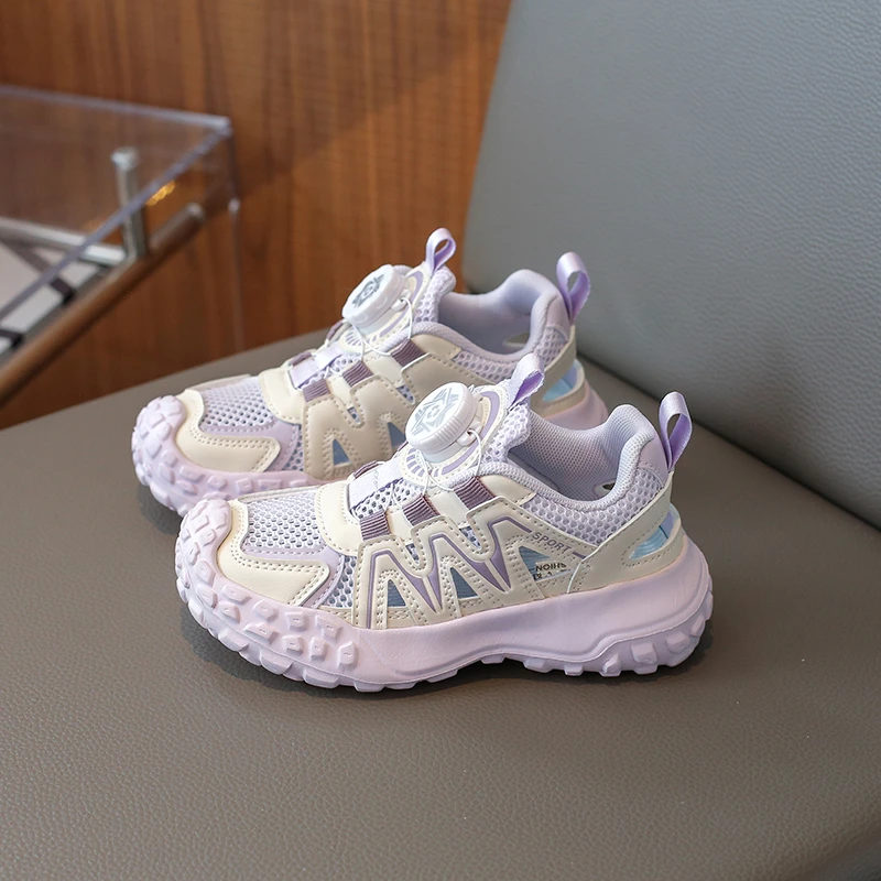 ABC2025新款女童轻便男童夏季 运动鞋跑步鞋软底网面鞋子时尚童鞋