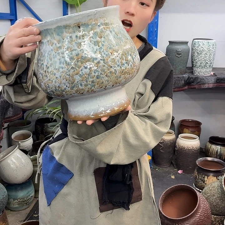 22×26 -粗陶花盆有孔-买买买