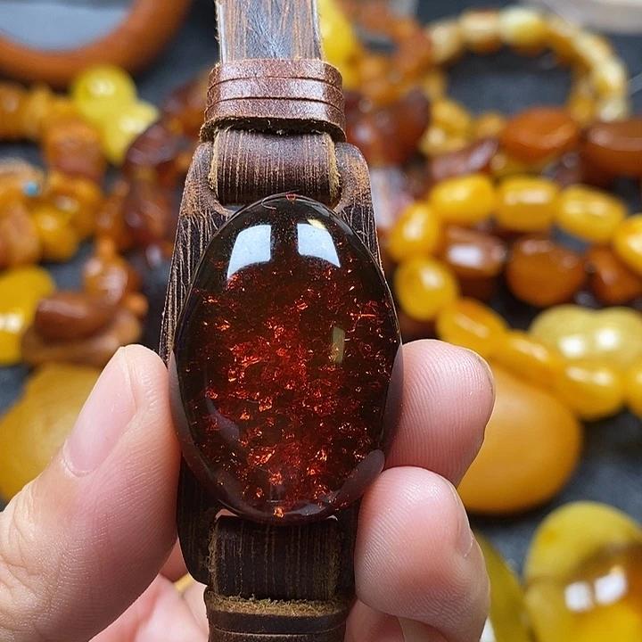 裸石琥珀未镶嵌琥珀蜜蜡