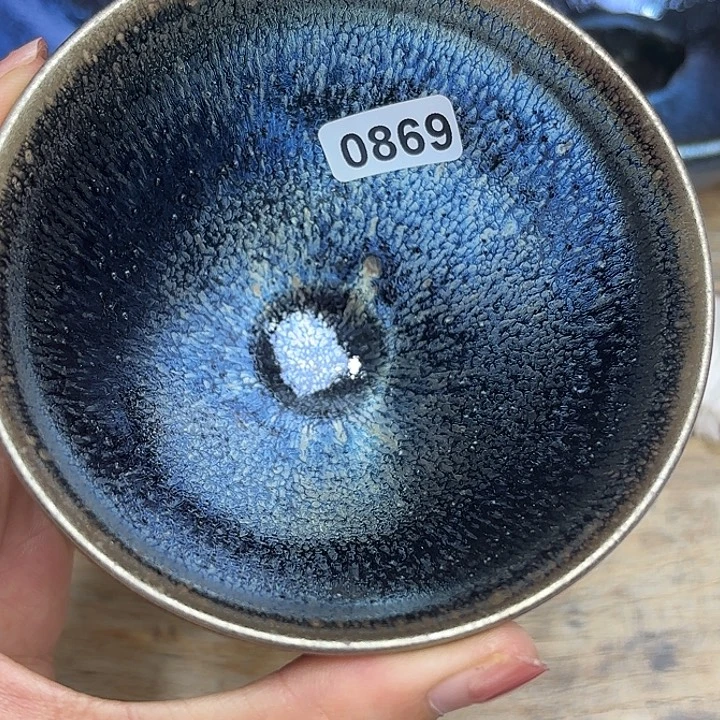 小***屋茶盏沐雨茶器柴烧主人杯