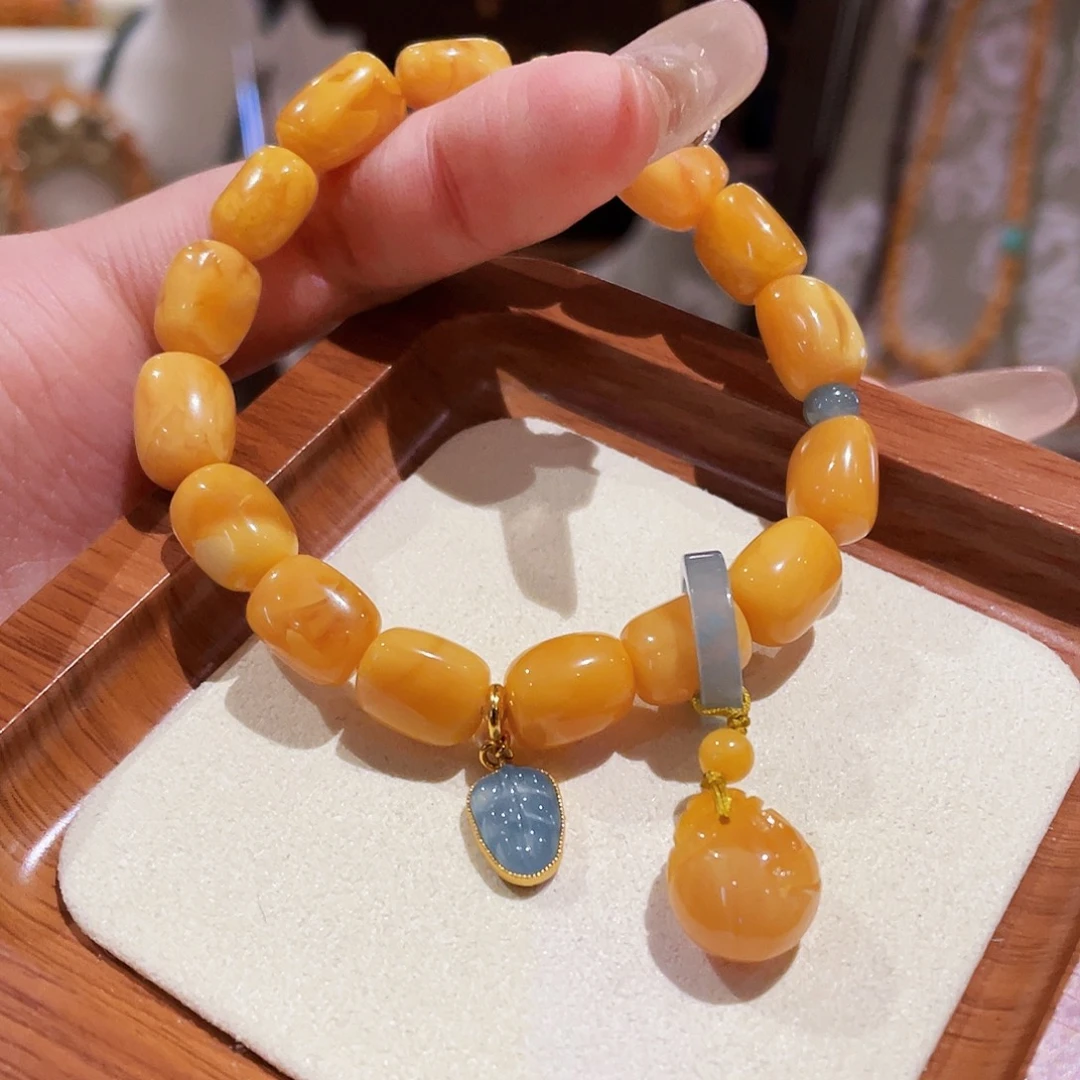 蜜蜡未镶嵌手串手串