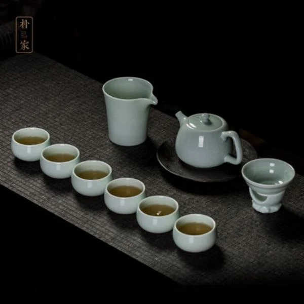 【国瓷臻选-中汝廷怀窑专场】如意壶十件套