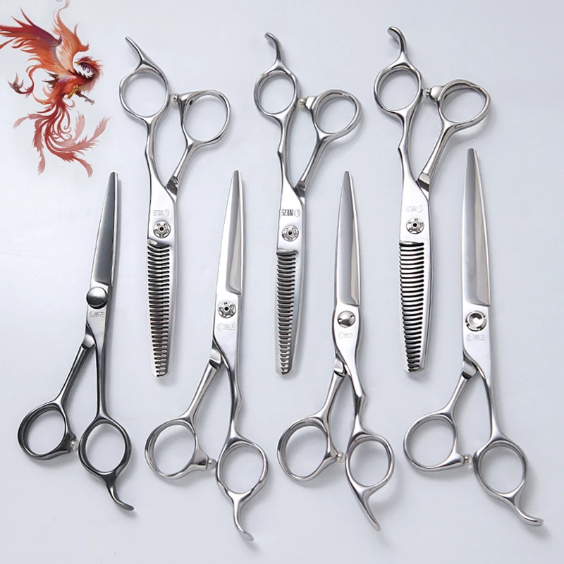 匠士S专业美发工具6寸朱雀系列剪刀平剪牙剪理发店打薄剪碎发