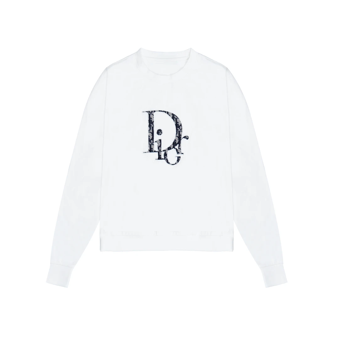 DIORA.RIM铭品圣迪奥撤柜奢品秋冬白色卫衣女休闲时尚长袖打底衫