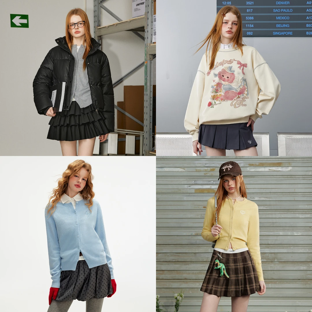 unifree清仓断码捡漏秋冬内搭棉服卫衣集合4