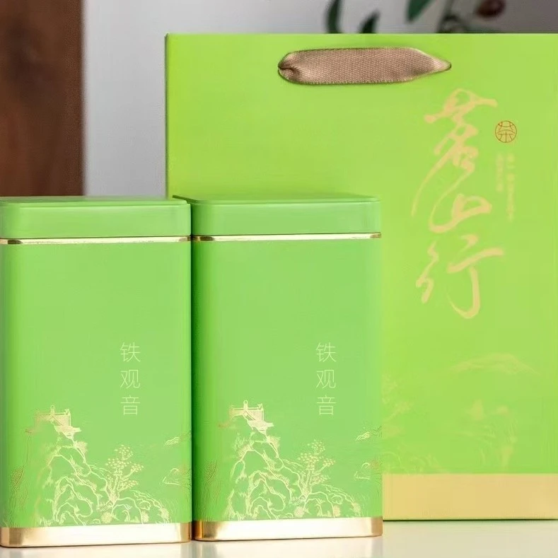 安溪铁观音正宗秋茶兰花香特级高山乌龙茶传统正味手工制作铁罐装