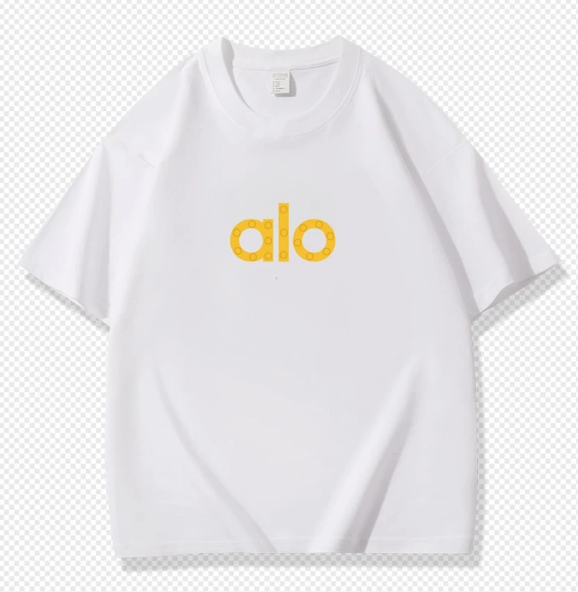 透气中性圆领宽松型休闲百搭情侣夏季运动T恤单肩时尚潮流-A09