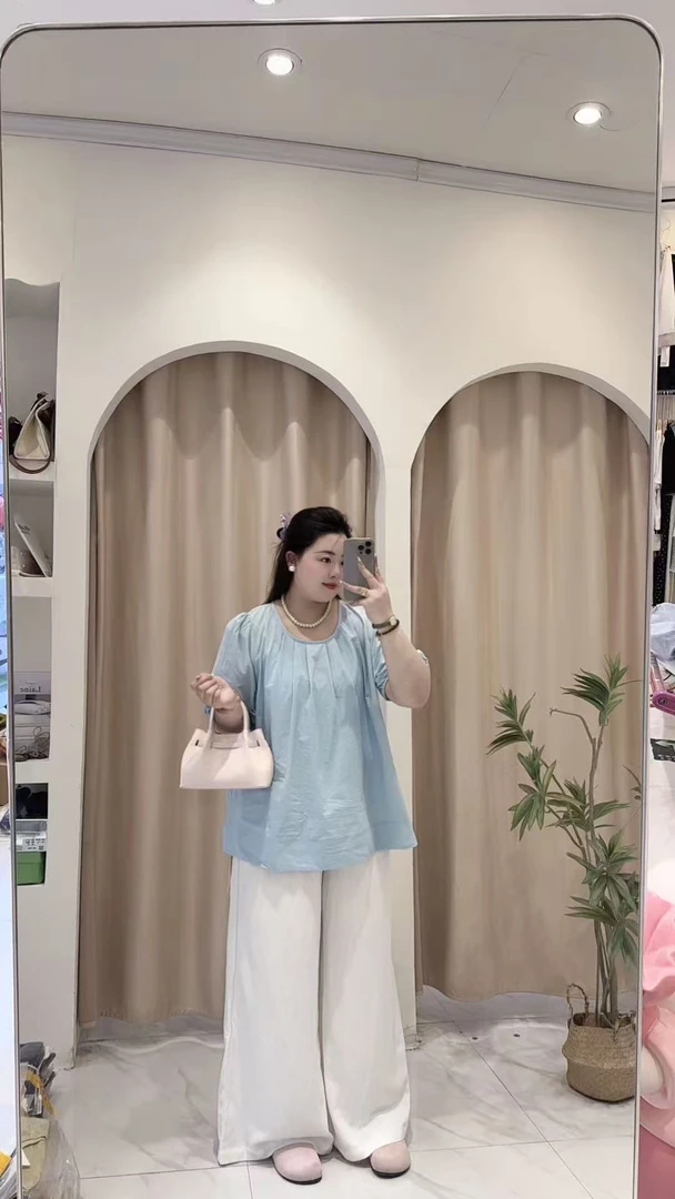 88文文家春季新款大码女装休闲打底T恤