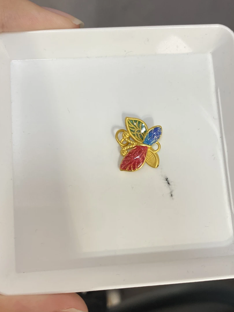 足金999烧蓝转运珠