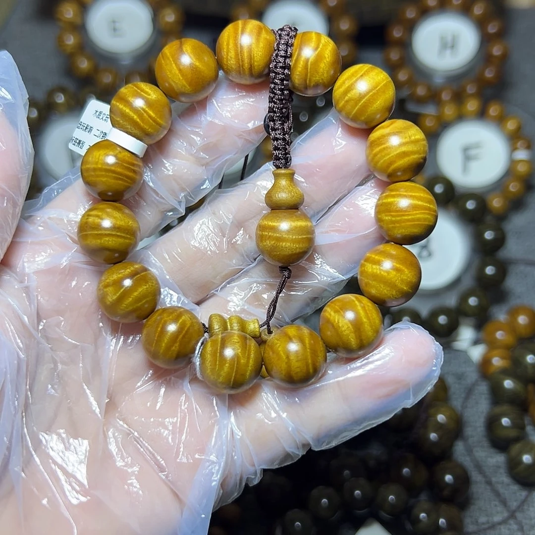 金丝楠手串/手链L**〽小叶桢楠1.5