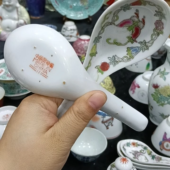 陶瓷景德镇勺子一对