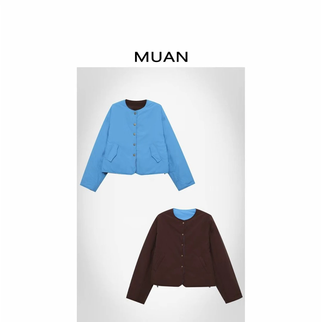 JADE阿毛：《阿克苏棉服》定制AB两面穿复古宽松外套女D-DG3-6829