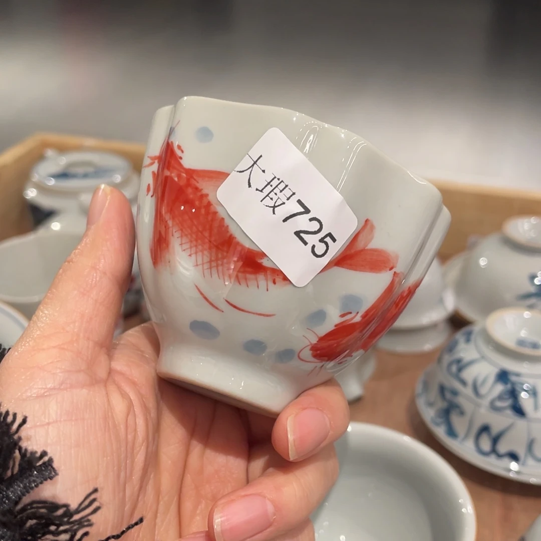 有瑕釉下彩纯手绘