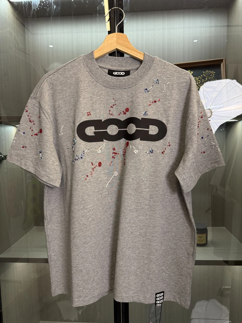 GOODBRAND彩虹糖果绣珠短袖T恤