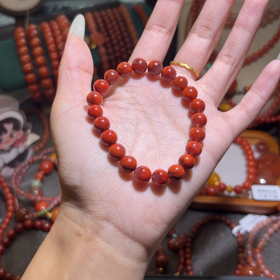 南红玛瑙未镶嵌手串8mm