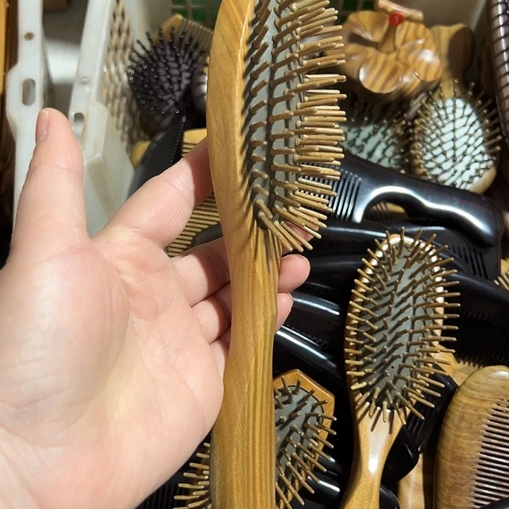 绿檀气垫梳按摩梳梳子