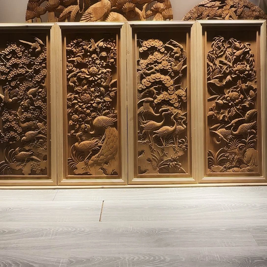 梦***唐木（非红木类）四季花鸟