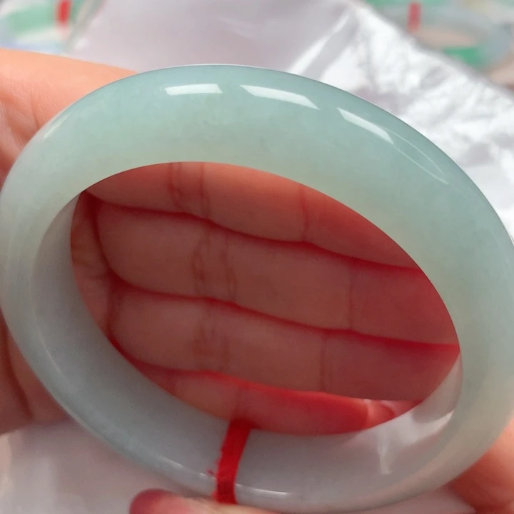 翡翠手镯未镶嵌冰晴蓝3⭐️