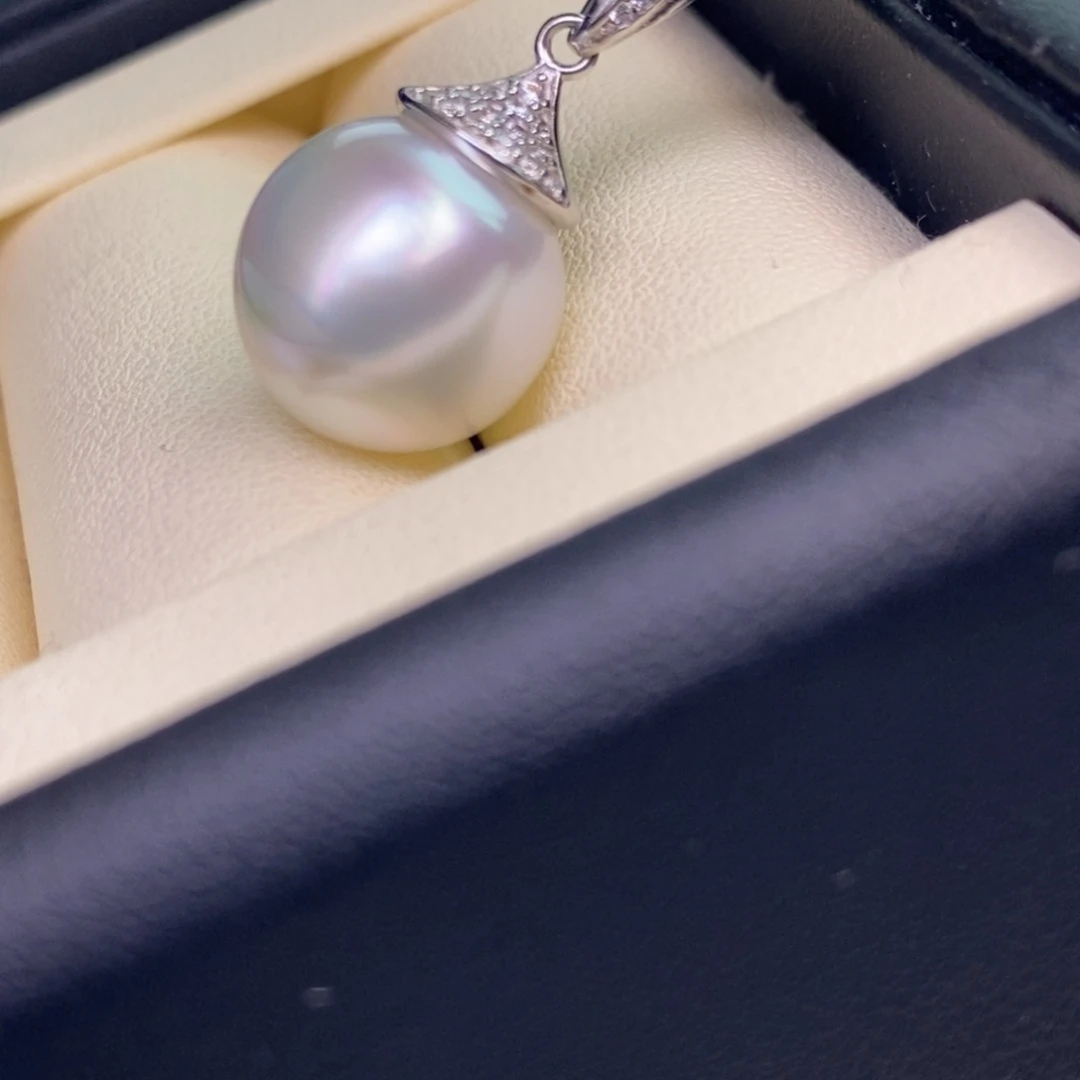 颈饰银S925镶嵌海水珍珠