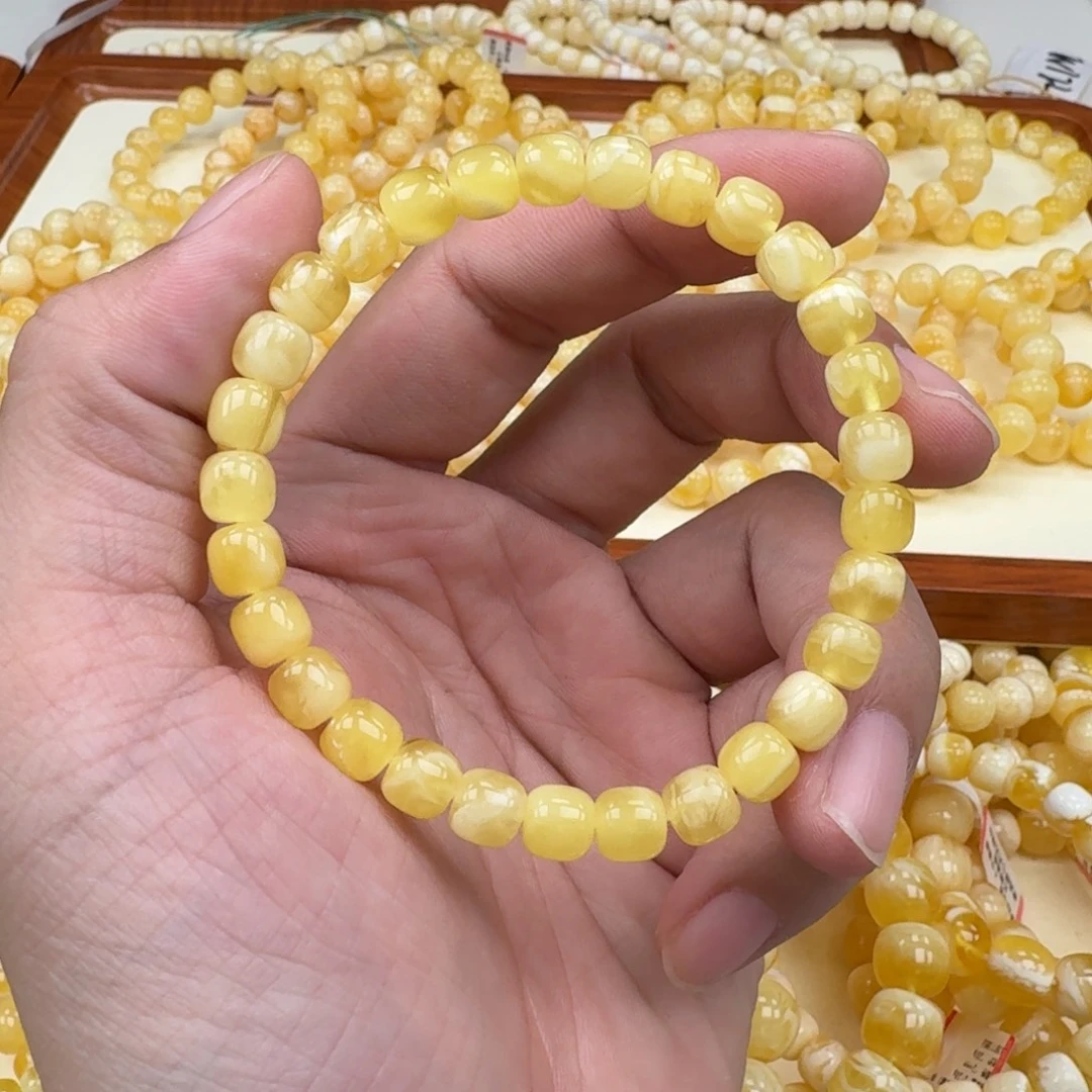 手链琥珀未镶嵌蜜蜡手串