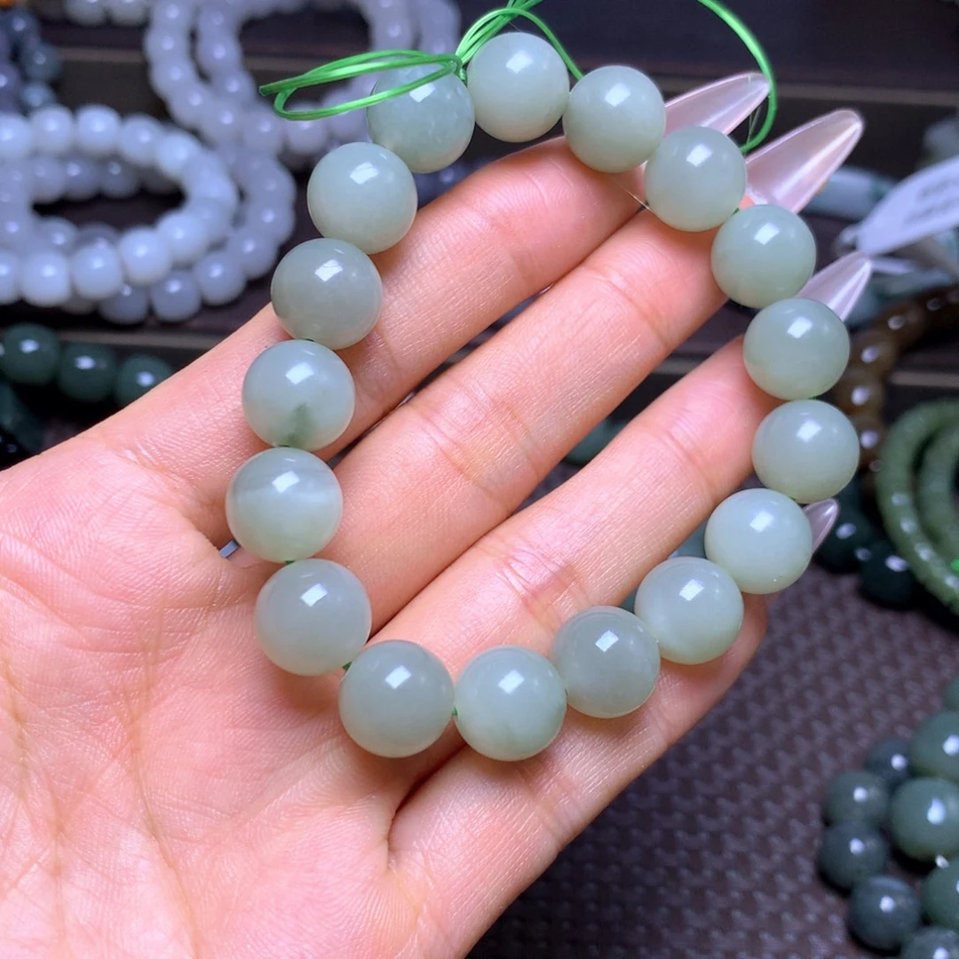 和田玉未镶嵌手串卡12