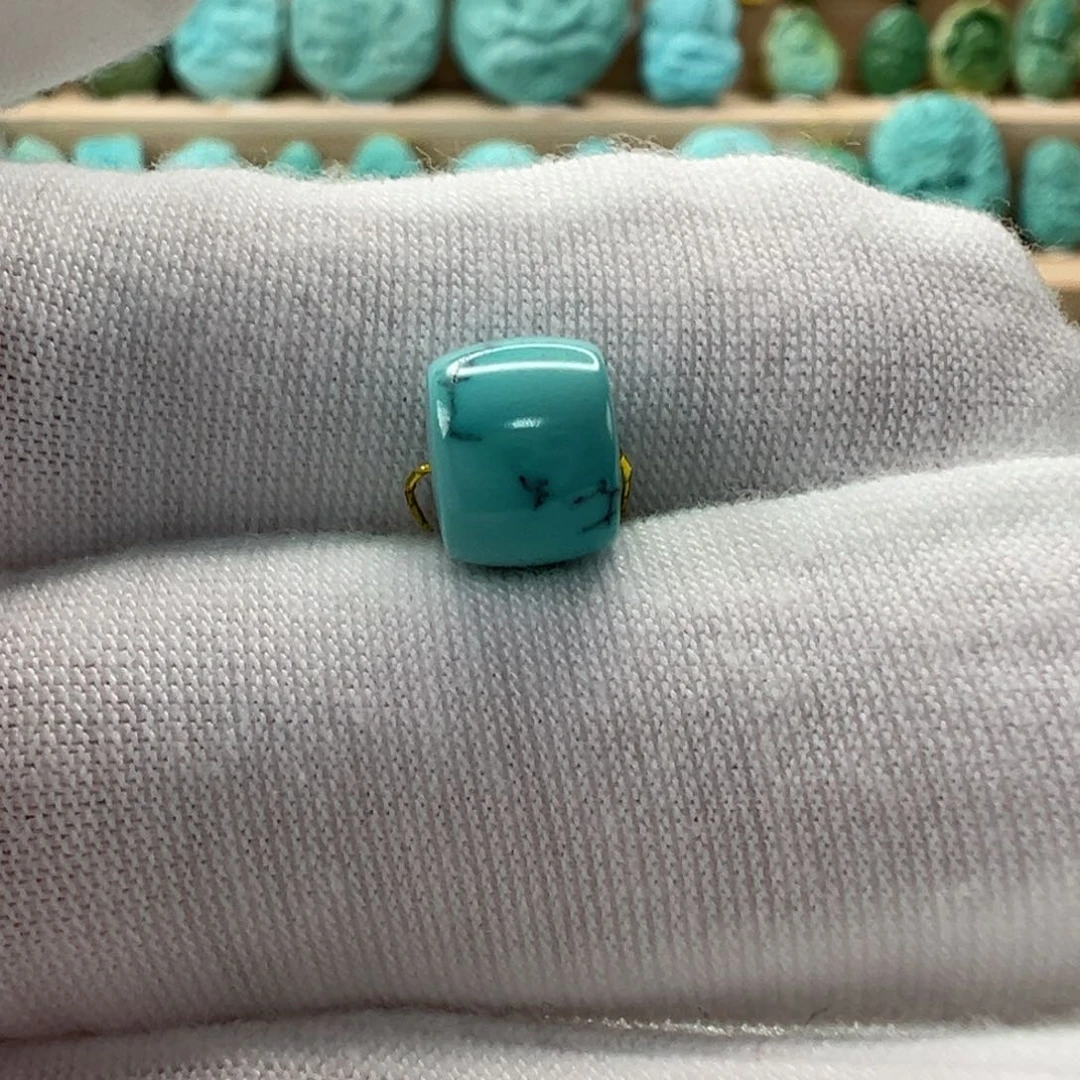 未镶嵌绿松石直切珠8.4x6.9mm