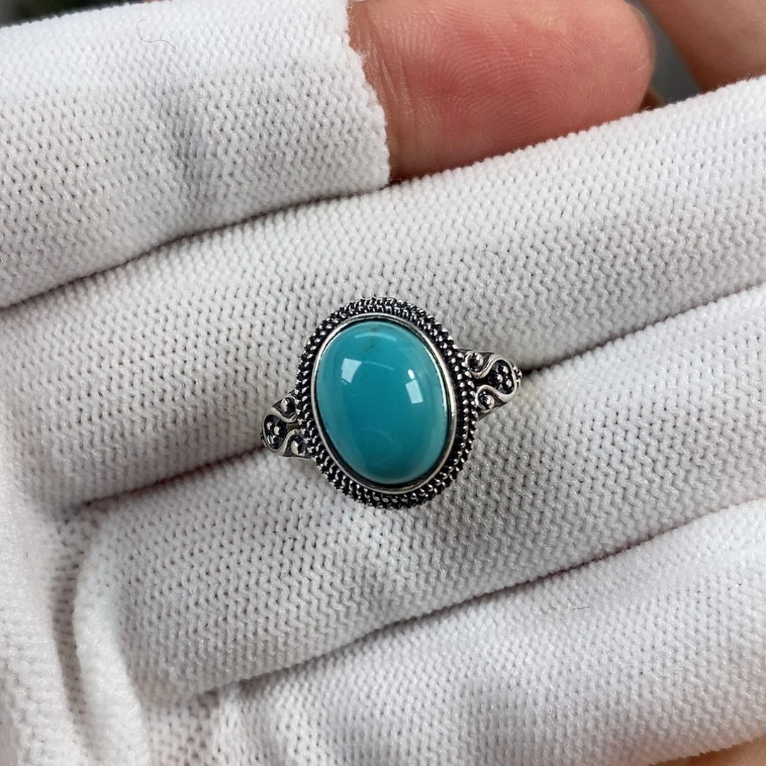 绿松石银S925镶嵌珠宝奇石