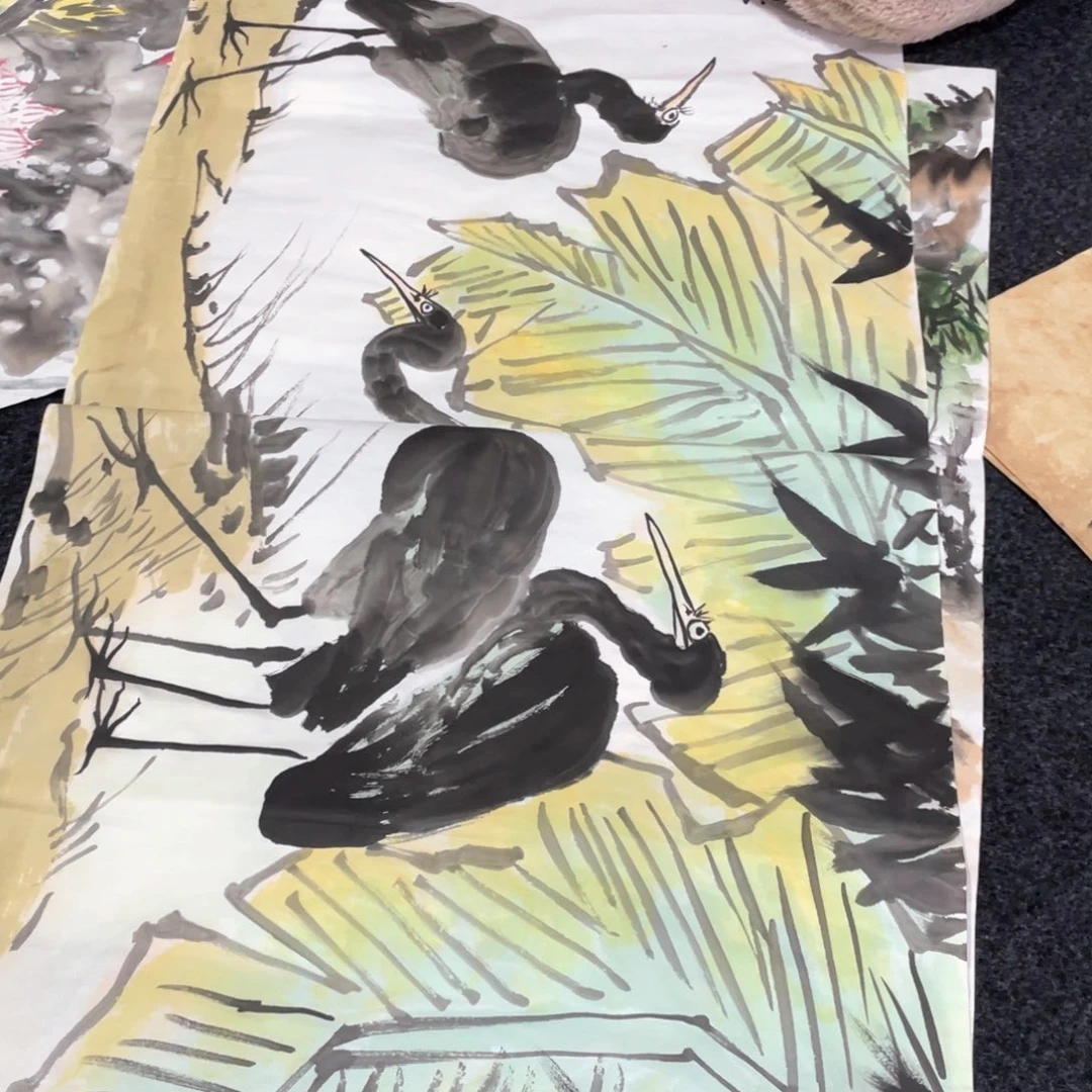 国画国画作品画心一张