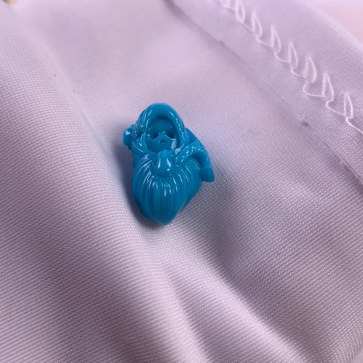 绿松石未镶嵌珠宝奇石10.4x17.5x7.7mm