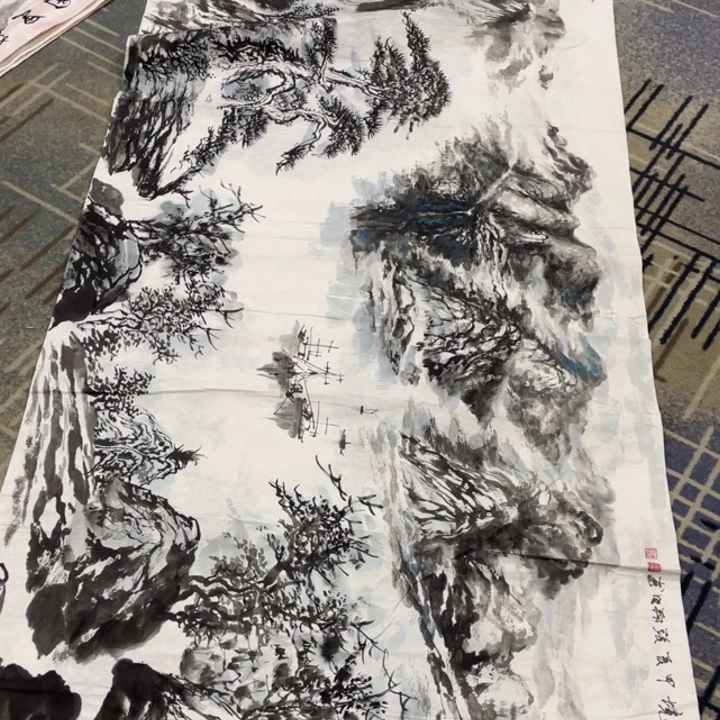 国画期*六尺作品山水11111