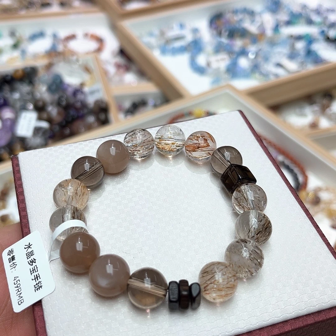 未镶嵌手链水晶水晶多宝手链