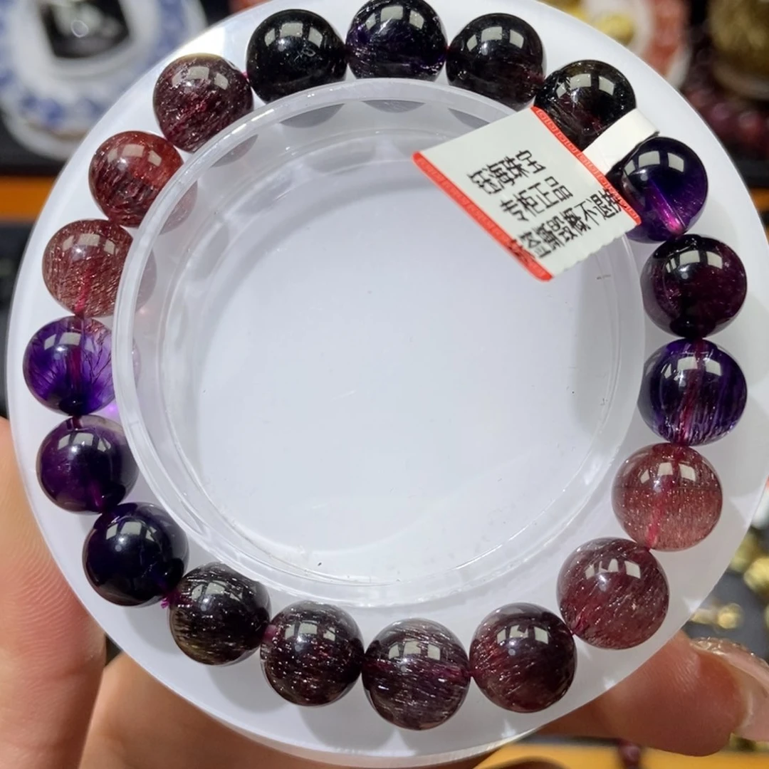 水晶超七手串未镶嵌10mm