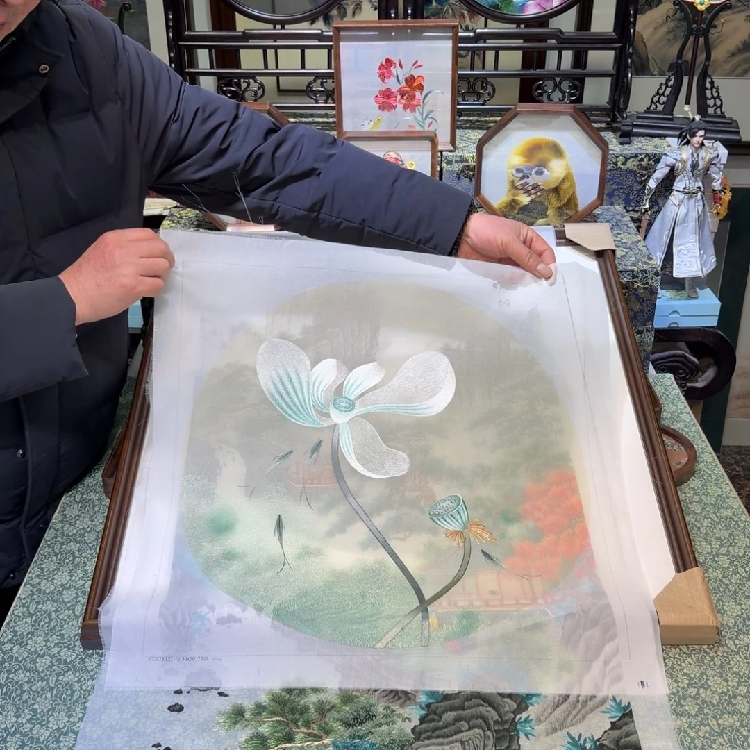 刺绣手工苏绣工艺单面绣片