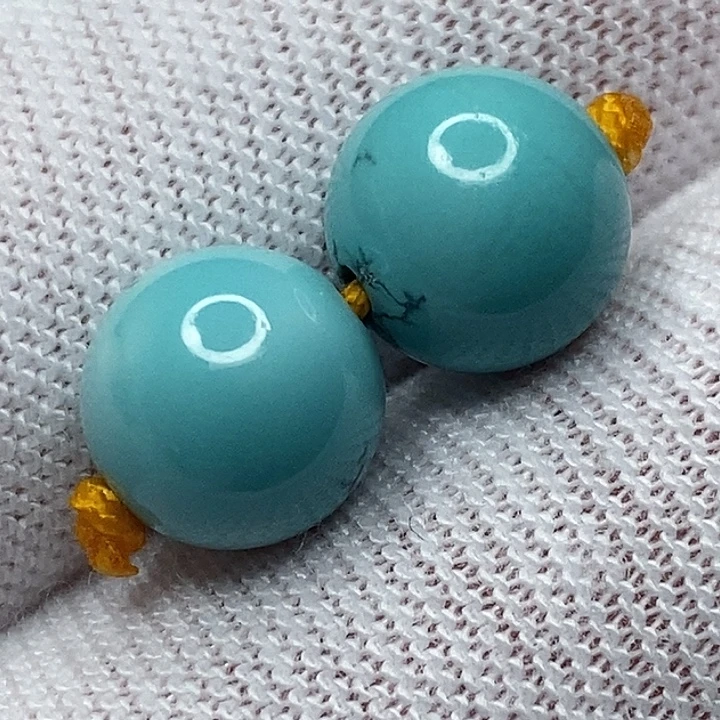 绿松石未镶嵌天然原矿 地大质检8.6mm