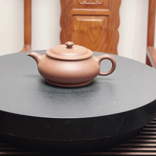 紫砂茶壶黄龙山原矿红皮龙半手工（150一170 cc)