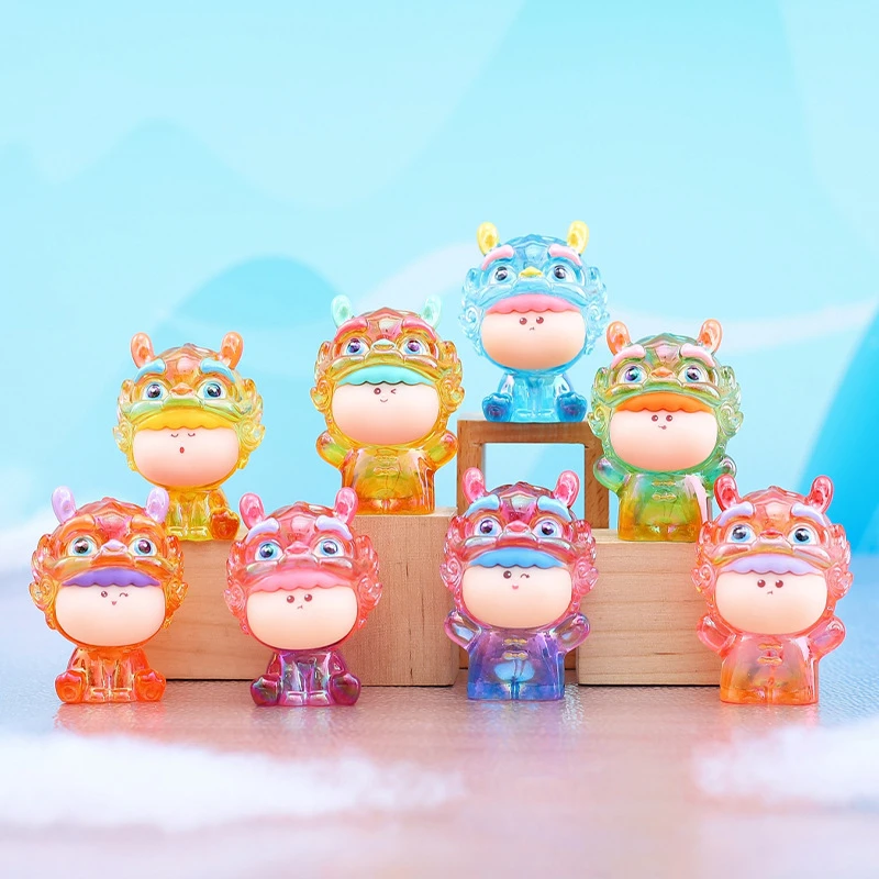 潮玩国潮风吉祥神宠麒麟手办  创意卡通桌面摆件 生日礼物