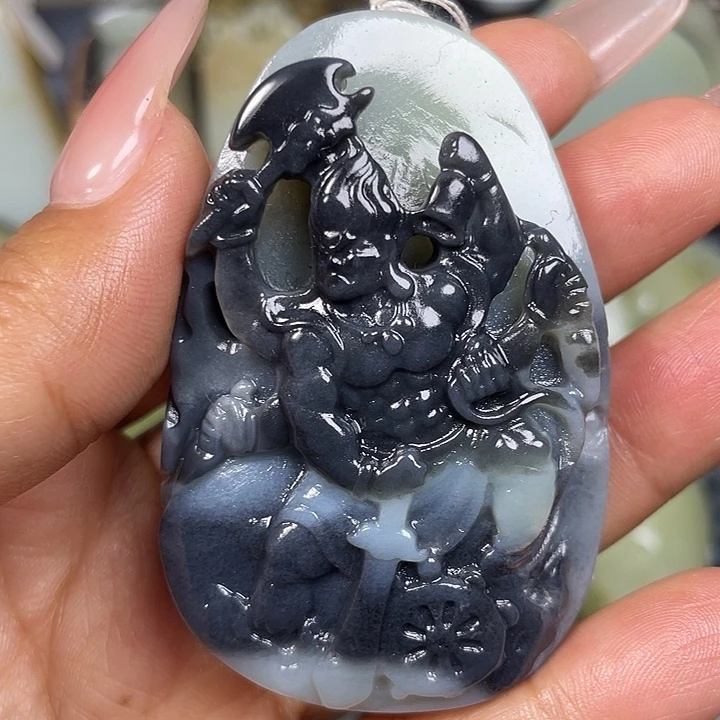 和田玉未镶嵌挂件