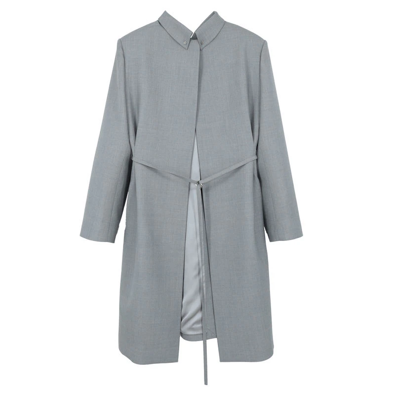 【SFF严选】有尾26早春学者长款倒T大衣Y3926101